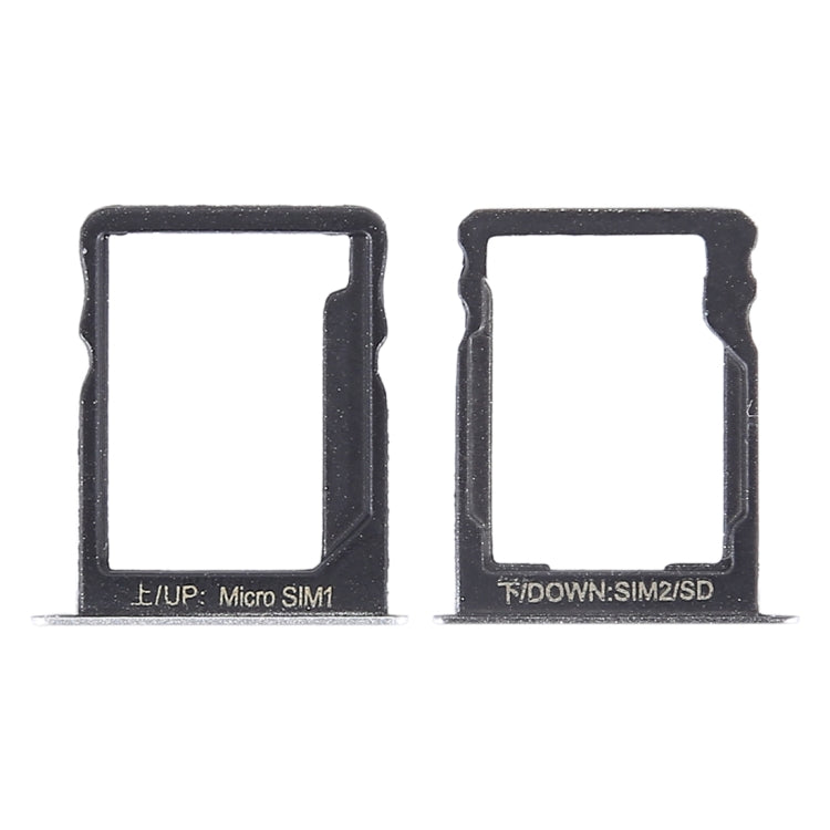 SIM Card Tray and Micro SD Card Tray Combo for Huawei Enjoy 5s (Silver)
