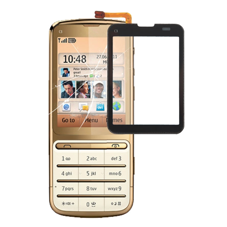 Nokia C3-01 Black Touch Screen Replacement