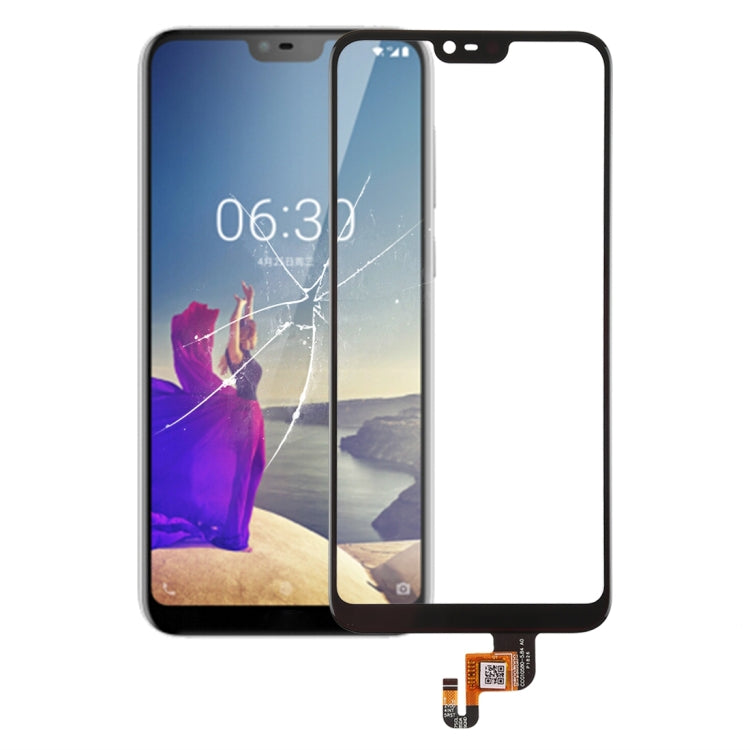 Black Touch Panel Replacement for Nokia X6 (2018)