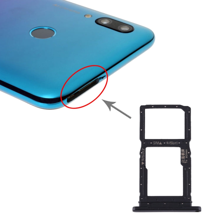 Huawei P Smart Pro 2019 SIM Card Tray and Micro SD Card Tray (Black)