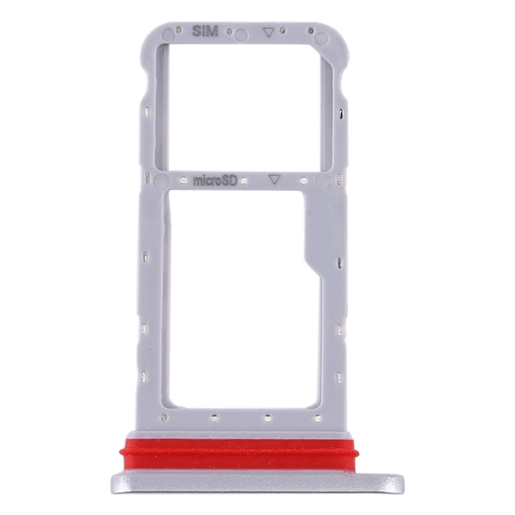 SIM Card Tray + Micro SD Card Tray for Huawei Honor Waterplay (Silver)