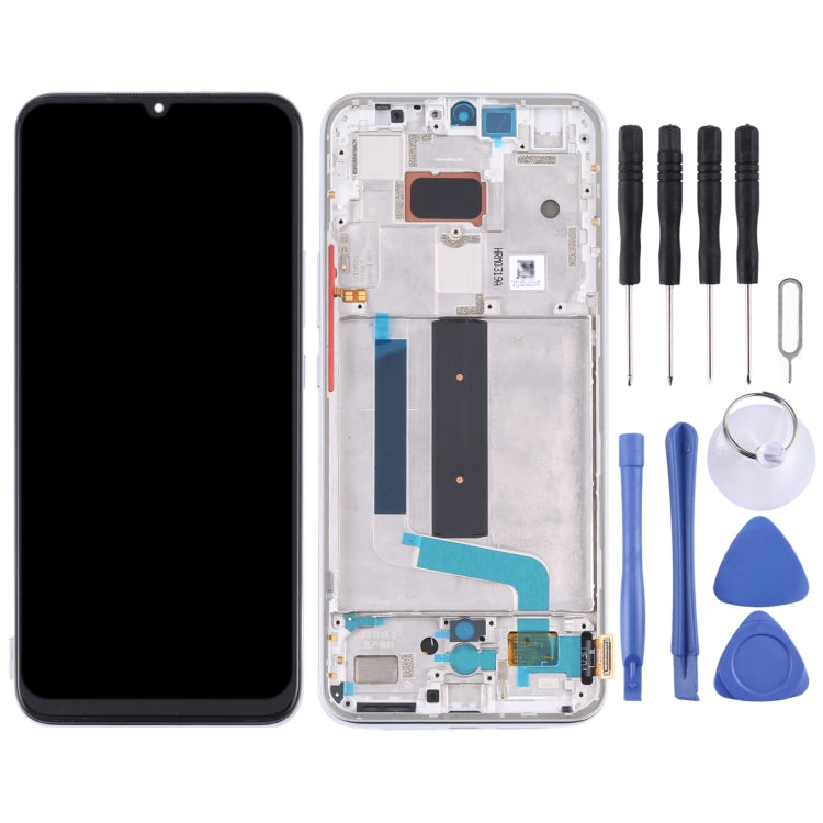 AMOLED LCD Screen and Digitizer Full Assembly for Xiaomi Mi 10 Lite 5G (Silver)