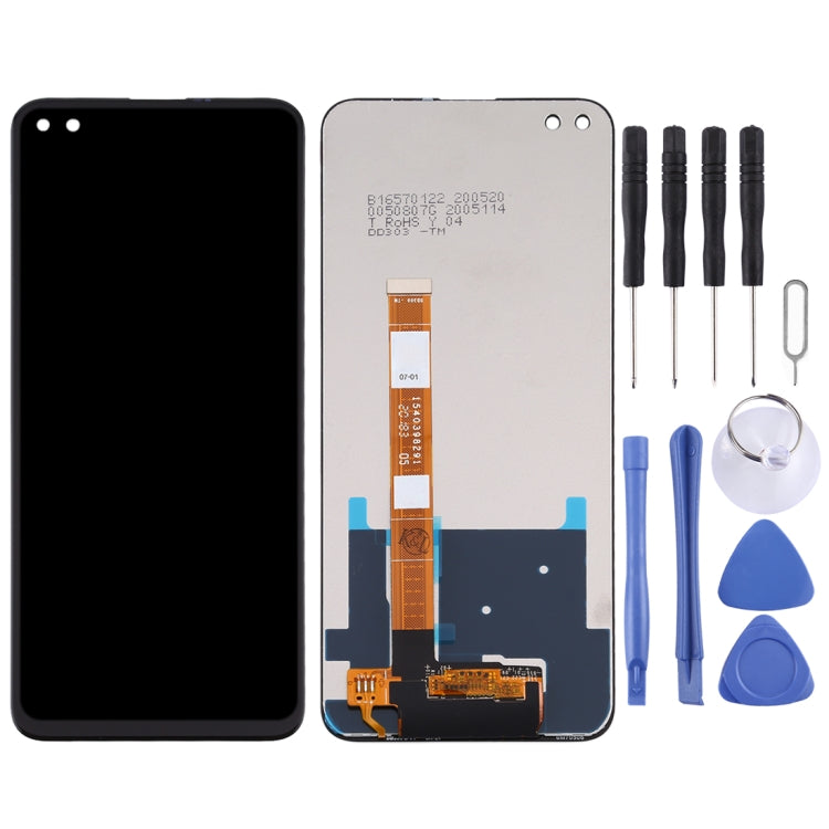 Genuine Black LCD Screen and Digitizer Full Assembly for OPPO A92s / Realme 6 Pro / RMX2061 / RMX2063