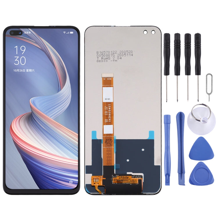 Genuine Black LCD Screen and Digitizer Full Assembly for OPPO A92s / Realme 6 Pro / RMX2061 / RMX2063