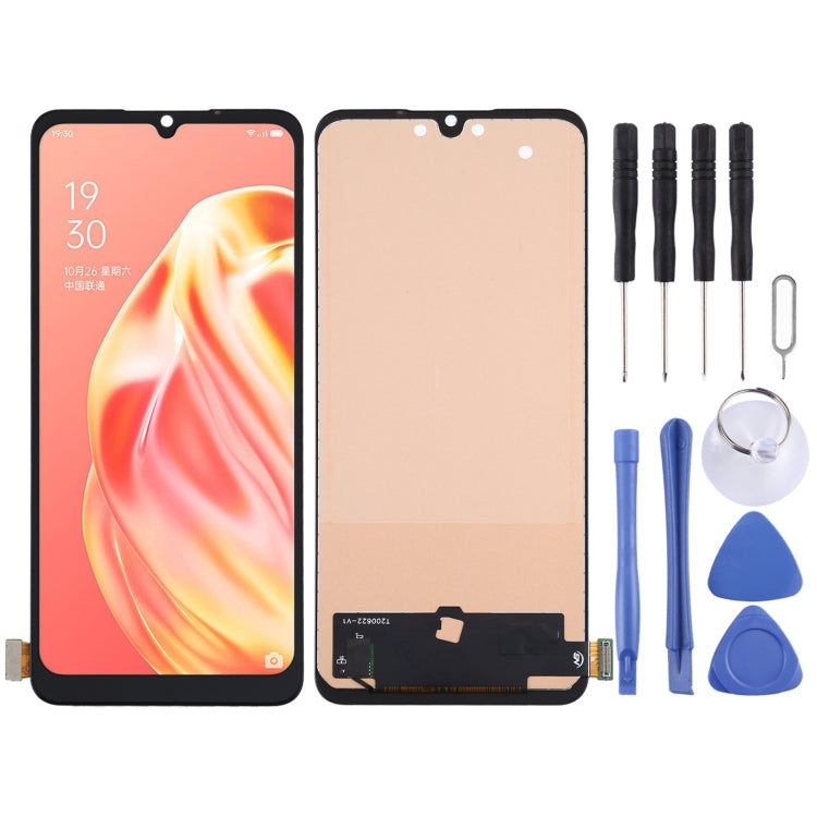 Replacement LCD Screen and Touch Screen Digitizer Assembly for OPPO Reno3 / A91 / F15 / F17 - No Fingerprint Identification Support