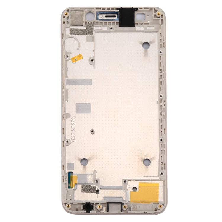 Gold Front Housing LCD Frame Bezel Plate for Huawei Y6 / Honor 4A