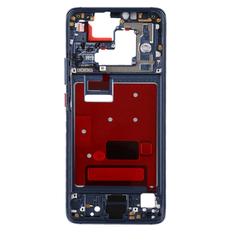 Blue Front Housing LCD Frame Bezel Plate with Side Keys for Huawei Mate 20 Pro