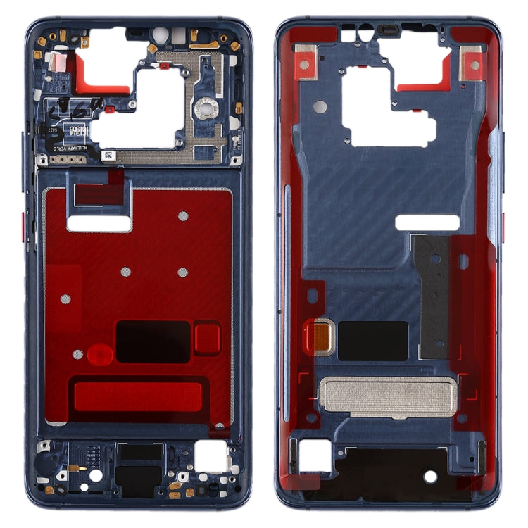 Blue Front Housing LCD Frame Bezel Plate with Side Keys for Huawei Mate 20 Pro