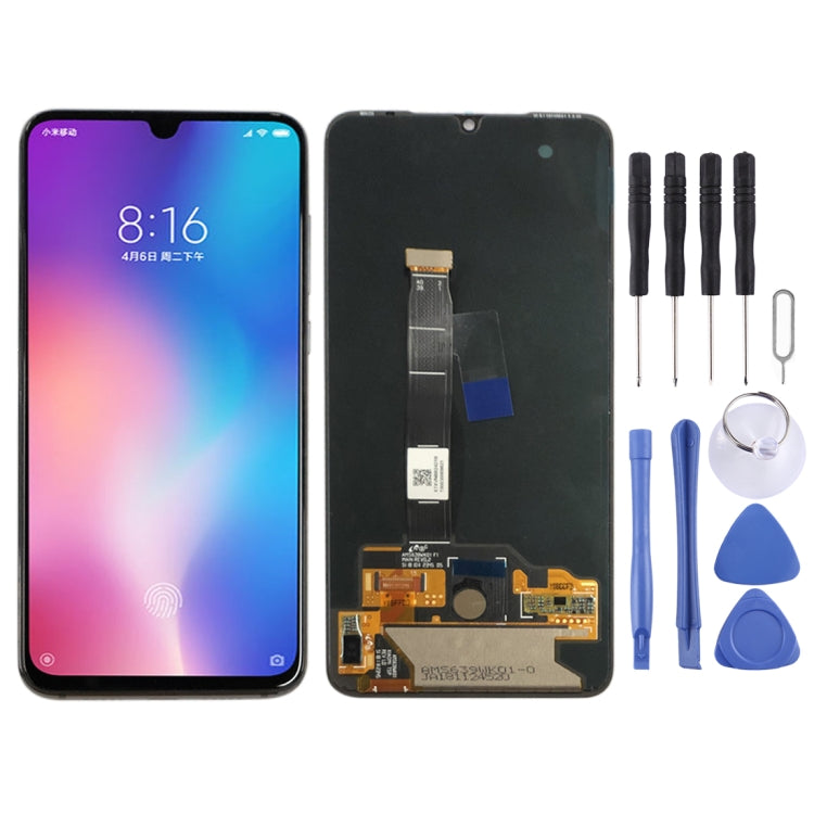 OLED Material LCD Screen and Digitizer Full Assembly for Xiaomi Mi 9 Refresh Kit (Black)