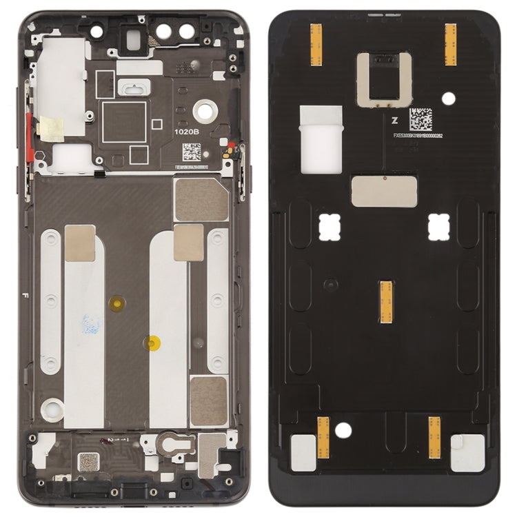 Middle Frame Bezel Plate with Side Keys for Xiaomi Mi Mix 3 in Black
