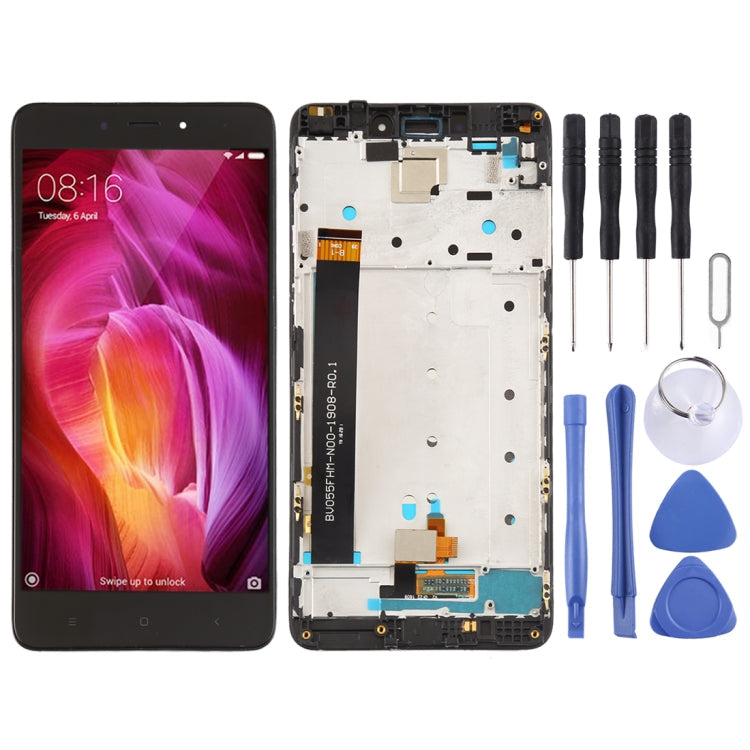 Xiaomi Redmi Note 4 Black LCD Screen and Digitizer Assembly with Frame