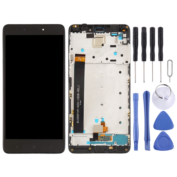 Xiaomi Redmi Note 4 Black LCD Screen and Digitizer Assembly with Frame