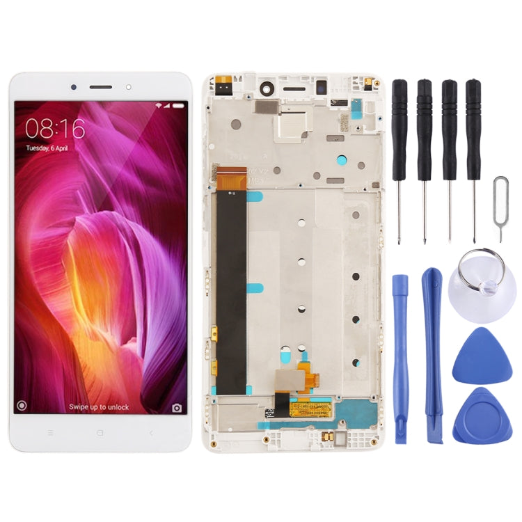 Xiaomi Redmi Note 4 White LCD Screen & Digitizer Assembly with Frame