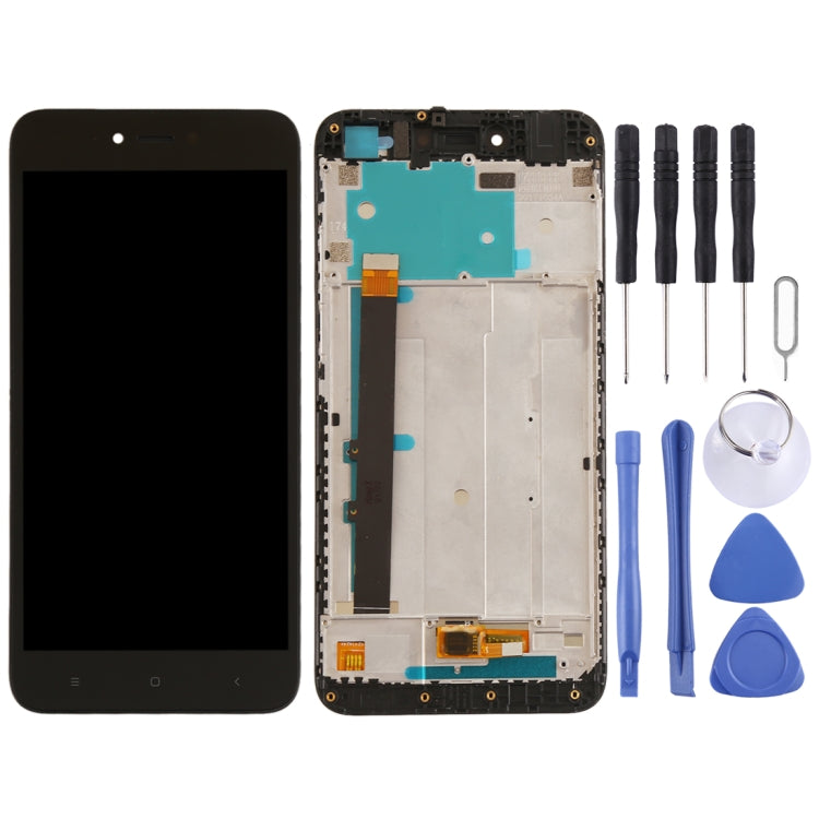 LCD Screen and Digitizer Full Assembly with Frame for Xiaomi Redmi Note 5A (Black) - Complete Replacement Solution