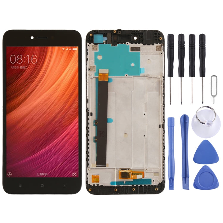 LCD Screen and Digitizer Full Assembly with Frame for Xiaomi Redmi Note 5A (Black) - Complete Replacement Solution