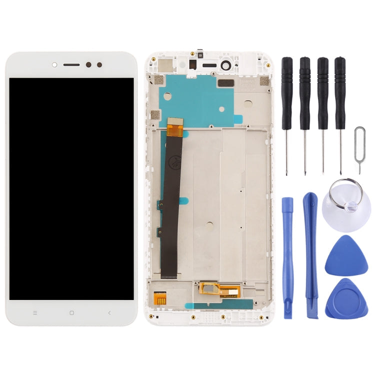 Full Assembly LCD Screen and Digitizer with Frame for Xiaomi Redmi Note 5A Prime / Redmi Y1 (White)