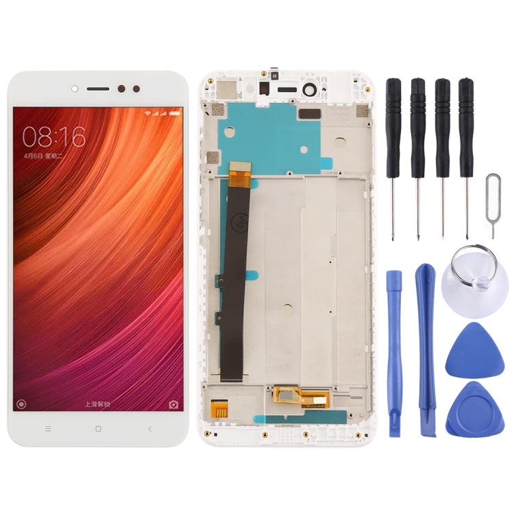 Full Assembly LCD Screen and Digitizer with Frame for Xiaomi Redmi Note 5A Prime / Redmi Y1 (White)