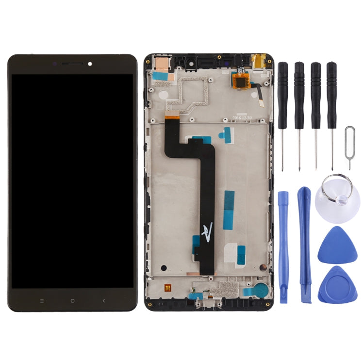 Replacement LCD Screen and Touch Digitizer Assembly with Frame for Xiaomi Mi Max (Black)