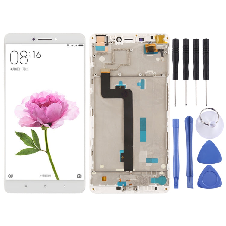 Xiaomi Mi Max LCD Screen and Digitizer Full Assembly with Frame (White)