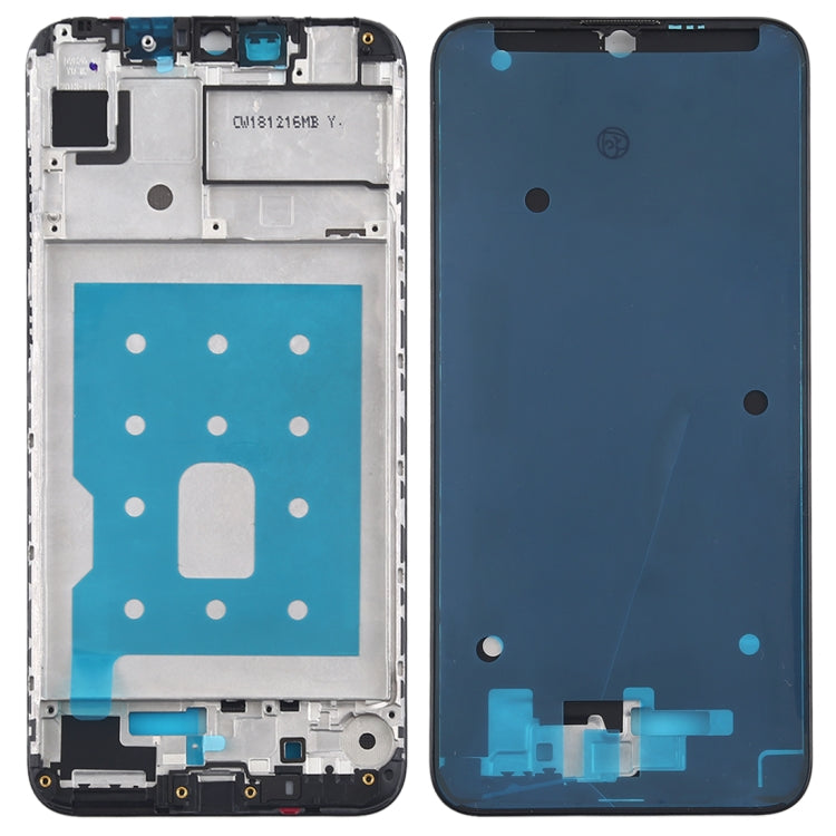 Front Housing LCD Frame Bezel Plate for Huawei Y7 (2019) in Classic Black
