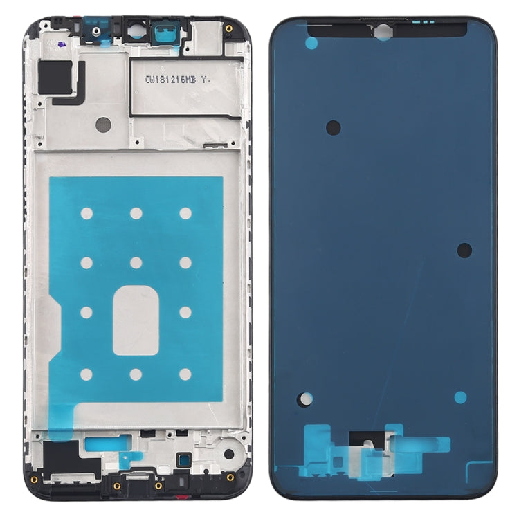 Front Housing LCD Frame Bezel Plate Replacement for Huawei Y7 Pro (2019) - Black