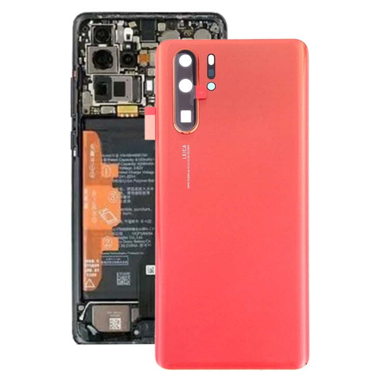 Orange Original Battery Back Cover with Camera Lens for Huawei P30 Pro