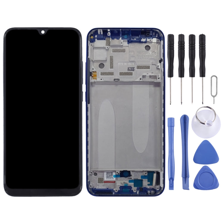 Xiaomi Mi CC9e / Mi A3 Blue LCD Screen and Digitizer Full Assembly with Frame