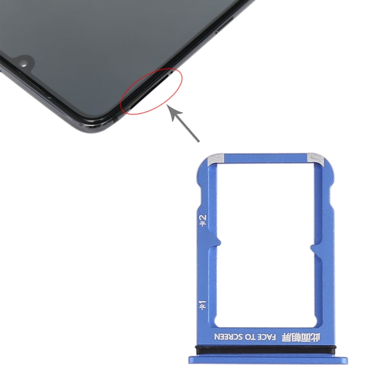 SIM Card Tray + SIM Card Tray for Xiaomi Mi 9(Blue) - Replacement Tray for Xiaomi Mi 9 - Blue