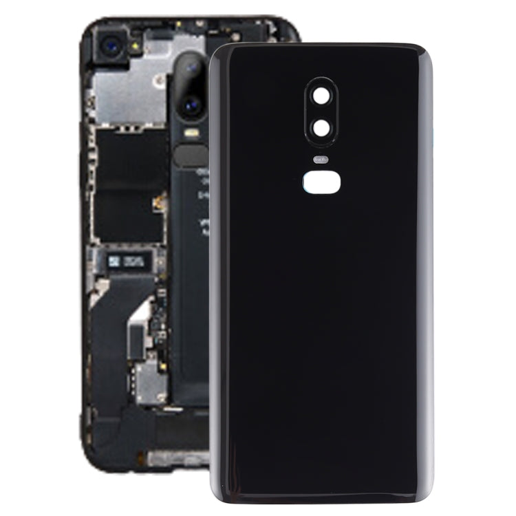 OnePlus 6 Black Smooth Surface Battery Back Cover