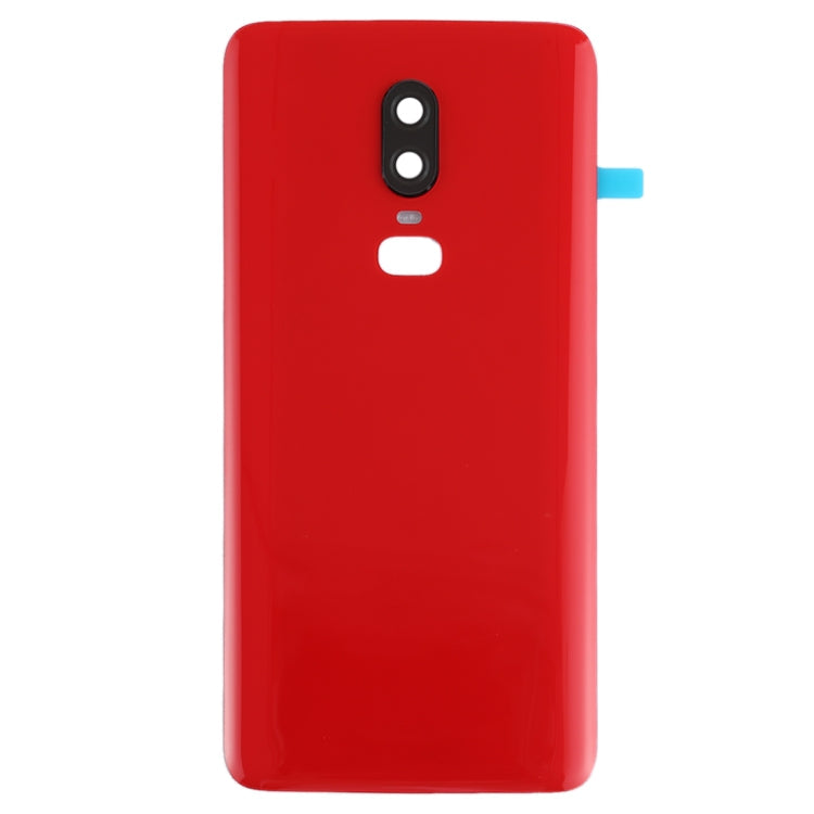 OnePlus 6 Smooth Surface Red Battery Back Cover