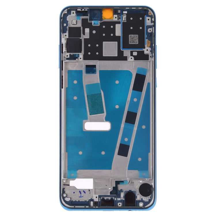 Front Housing LCD Frame Bezel Plate with Side Keys for Huawei P30 Lite (24MP) - Blue