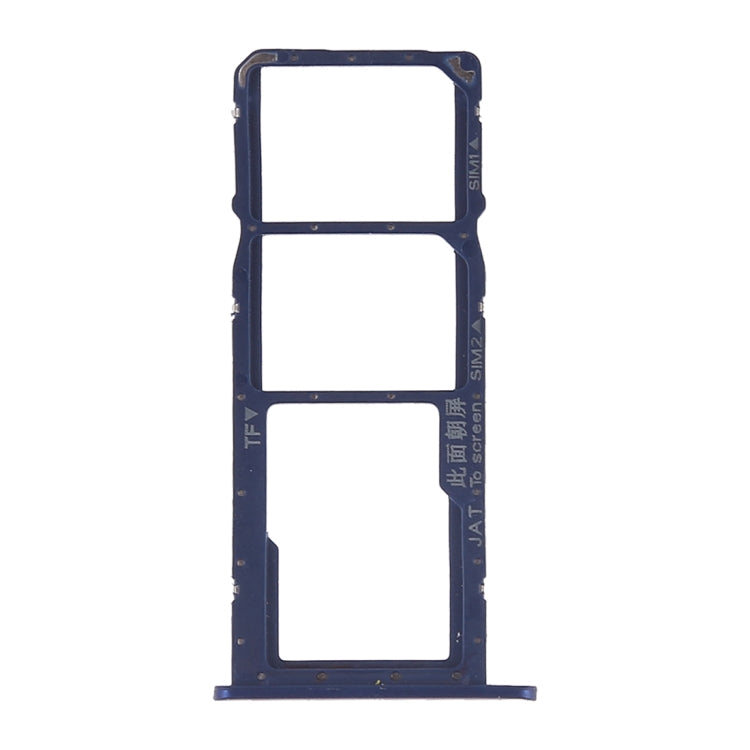 SIM Card Tray + SIM Card Tray + Micro SD Card for Huawei Honor Play 8A (Blue)