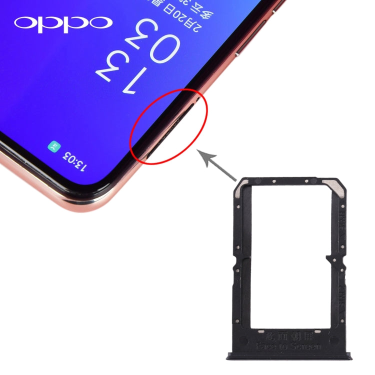 OPPO Reno3 SIM Card Tray Replacement (Black)