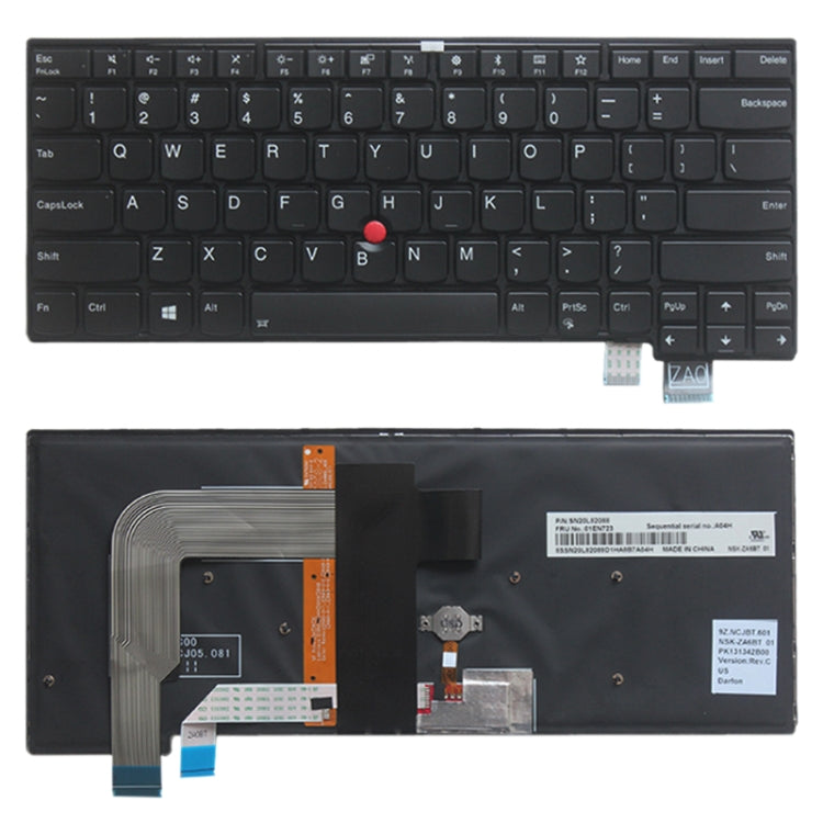 US Keyboard Replacement for Lenovo Thinkpad T460S T470S