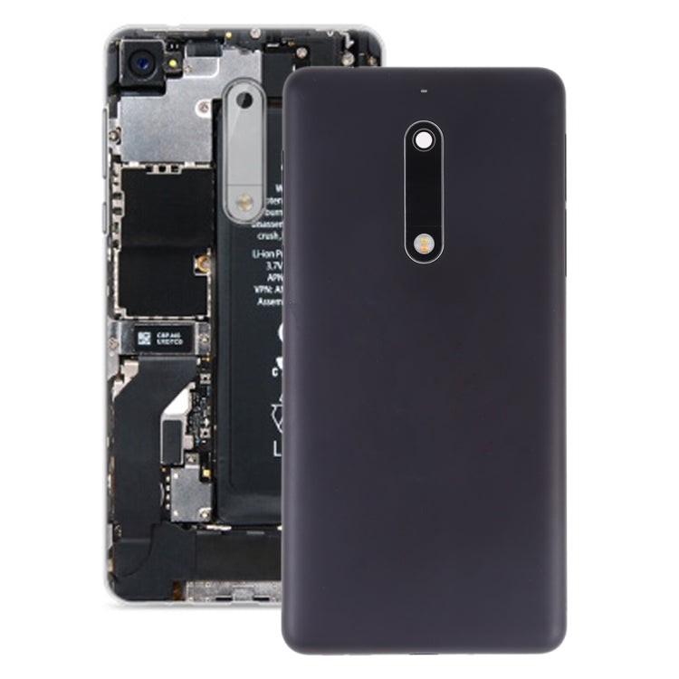 Nokia 5 Battery Back Cover with Camera Lens & Side Keys (Black)