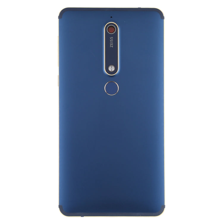 Blue Battery Back Cover with Camera Lens & Side Keys & Fingerprint Sensor for Nokia 6.1 / 6 (2018) / 6 (2nd Gen)
