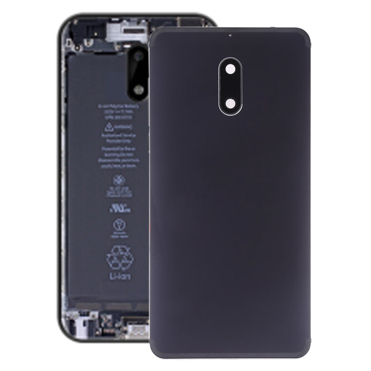 Nokia 6 Black Back Housing with Camera Lens and Side Keys
