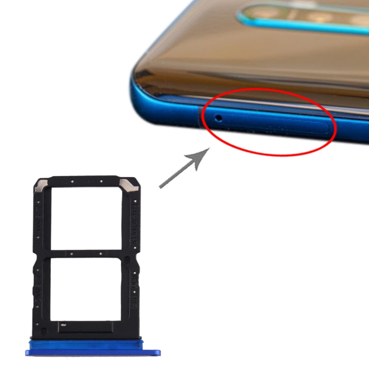 Blue SIM Card Tray Replacement for OPPO Reno Ace