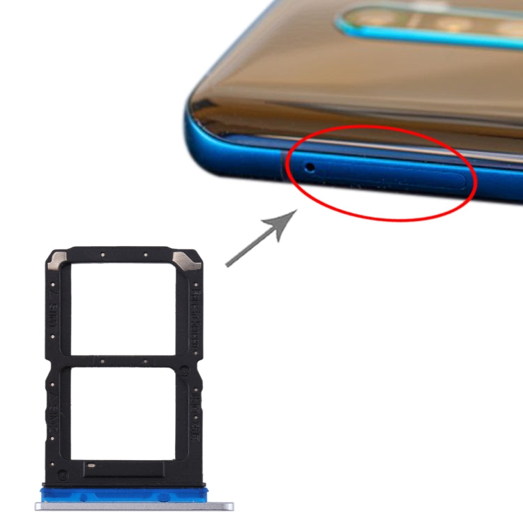 OPPO Reno Ace Silver SIM Card Tray Set