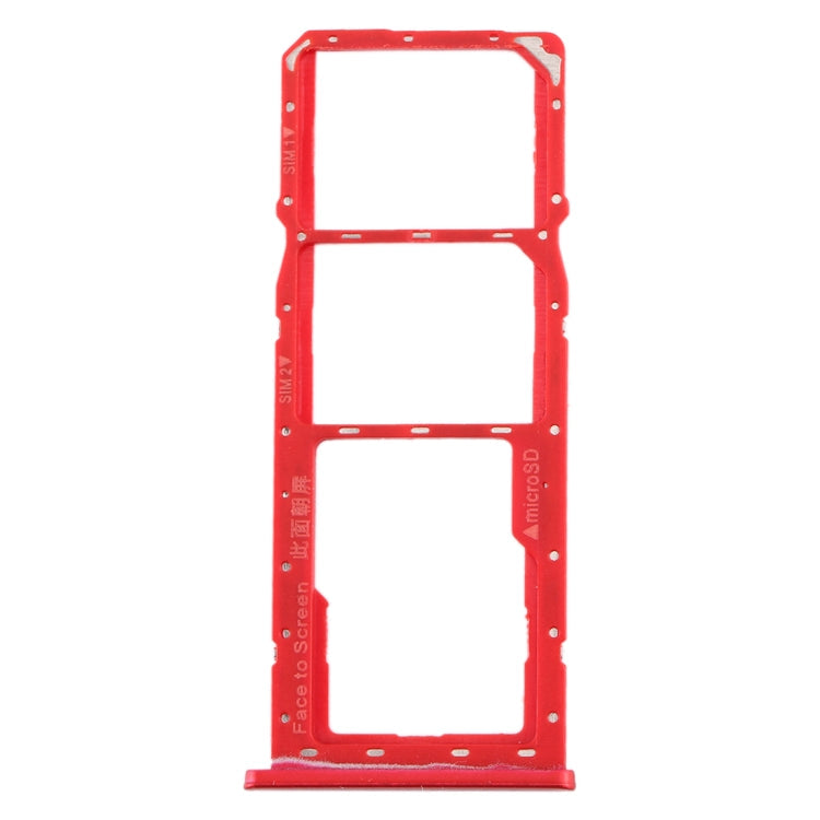 SIM Card Tray Set with Micro SD Card Tray for Realme 2 (Red)