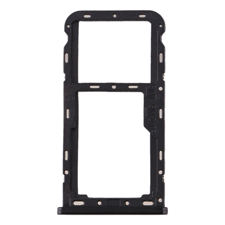 SIM Card Tray + SIM / Micro SD Card Tray for Meizu M6T(Black)