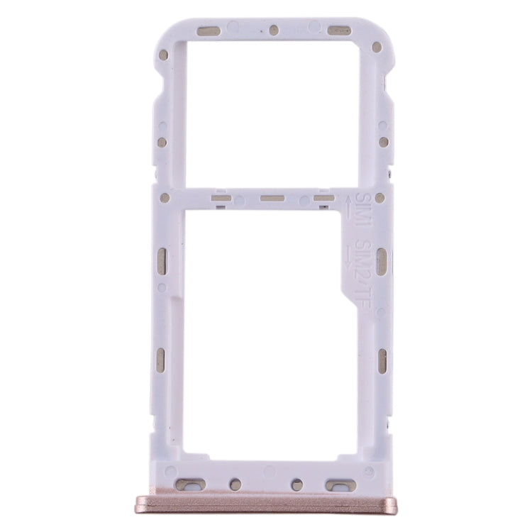 SIM Card Tray + SIM / Micro SD Card Tray for Meizu M6T(Pink)