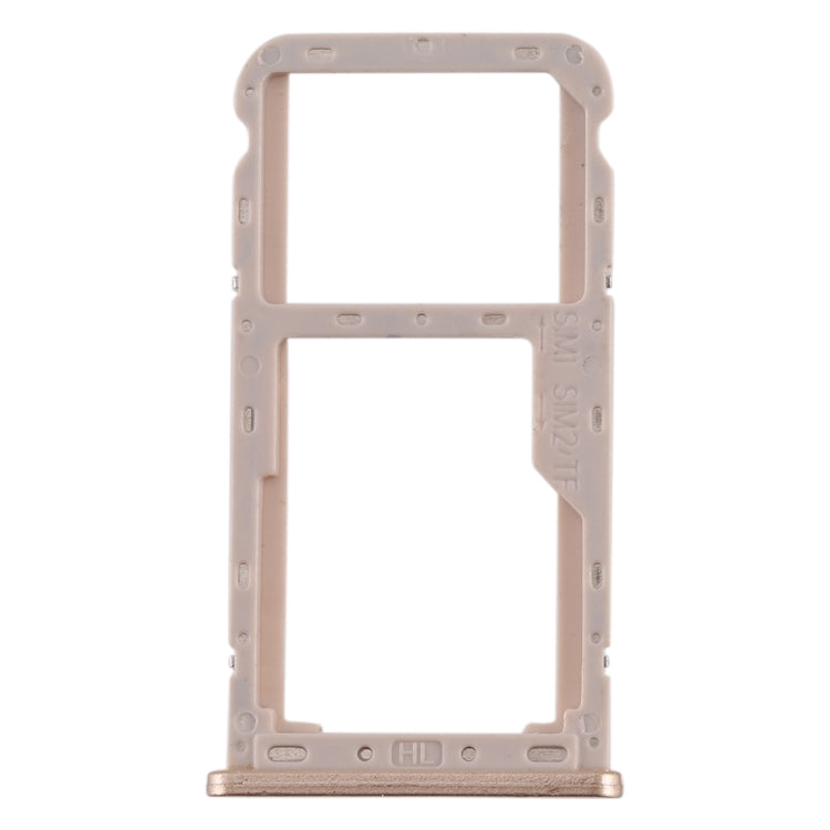 SIM Card Tray + SIM / Micro SD Card Tray for Meizu M6T(Gold)