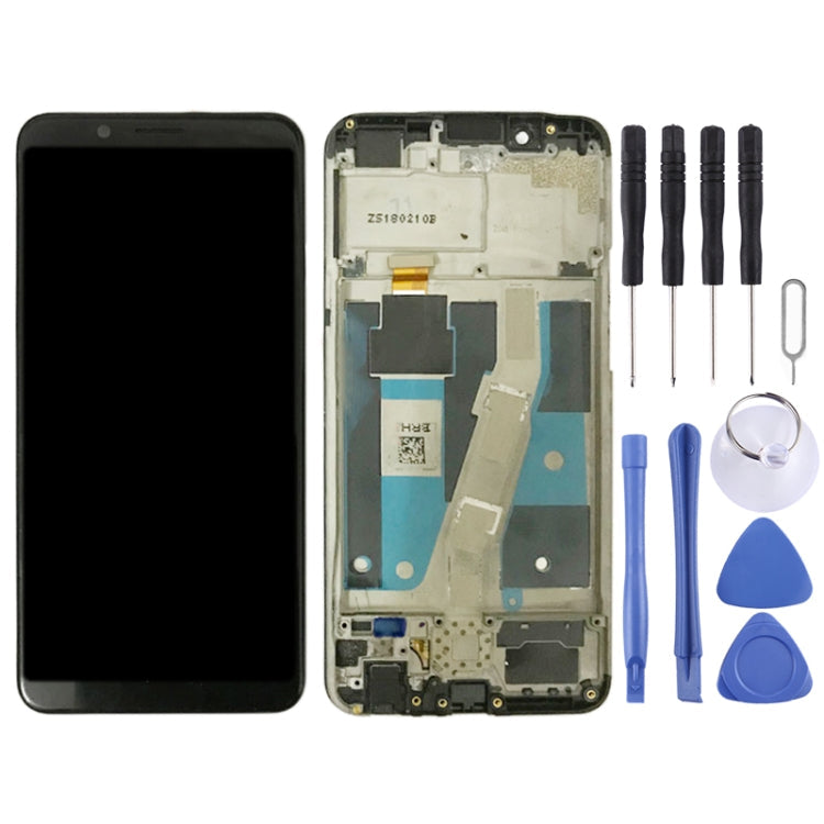 OPPO A83 LCD Screen and Digitizer Full Assembly with Frame - Black