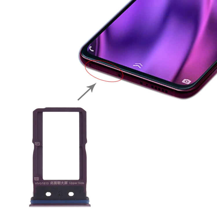 SIM Card Tray Replacement for Vivo NEX Dual Display (Purple)