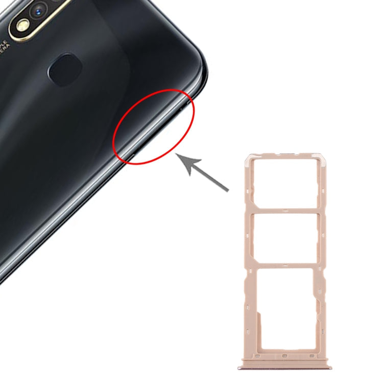 Triple Tray Replacement for vivo Y5s - Gold