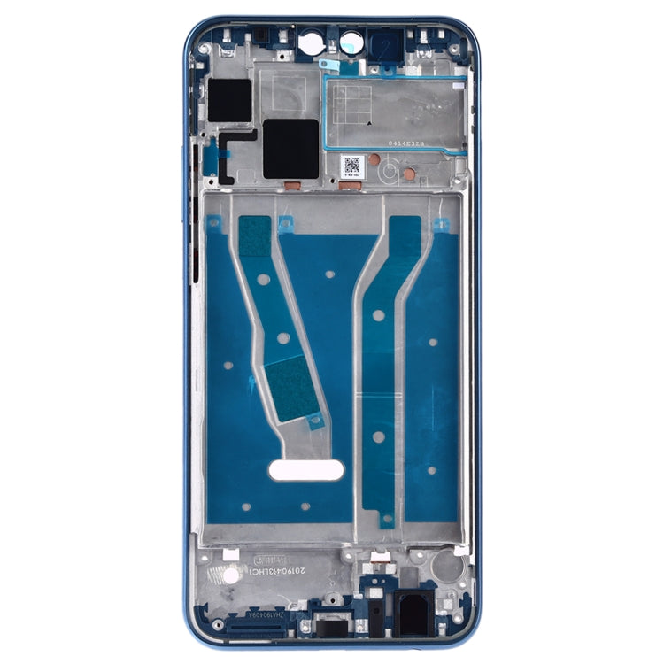 Front Housing LCD Frame Bezel Plate with Side Keys for Huawei Y9 (2019) (Blue)