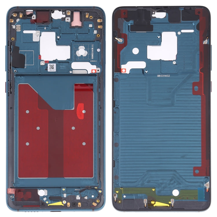Huawei Mate 20 Blue Front Housing LCD Frame Bezel Plate with Side Keys