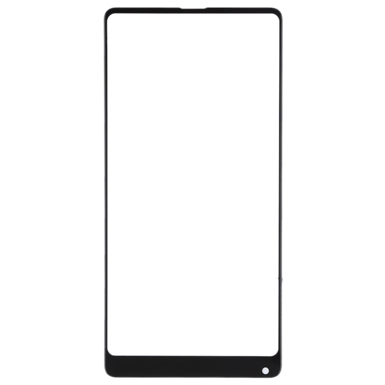 Black Front Screen Outer Glass Lens for Xiaomi Mi Mix2 - Replacement Glass Lens for Cracked or Damaged Screen