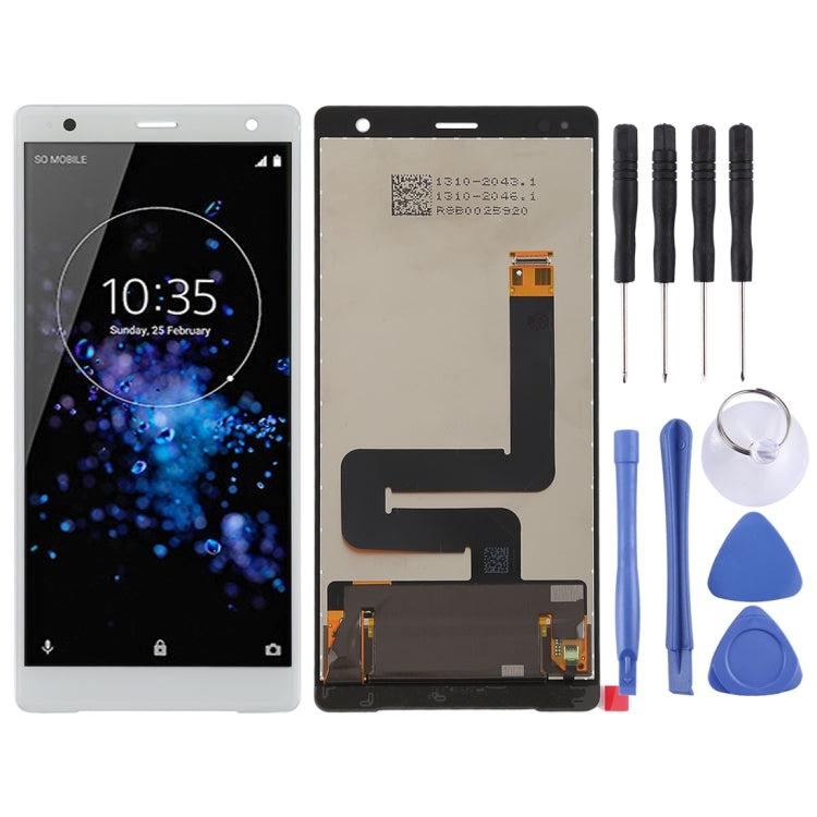 LCD Screen and Touch Digitizer Assembly for Sony Xperia XZ2 - White